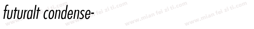 futuralt condense字体转换